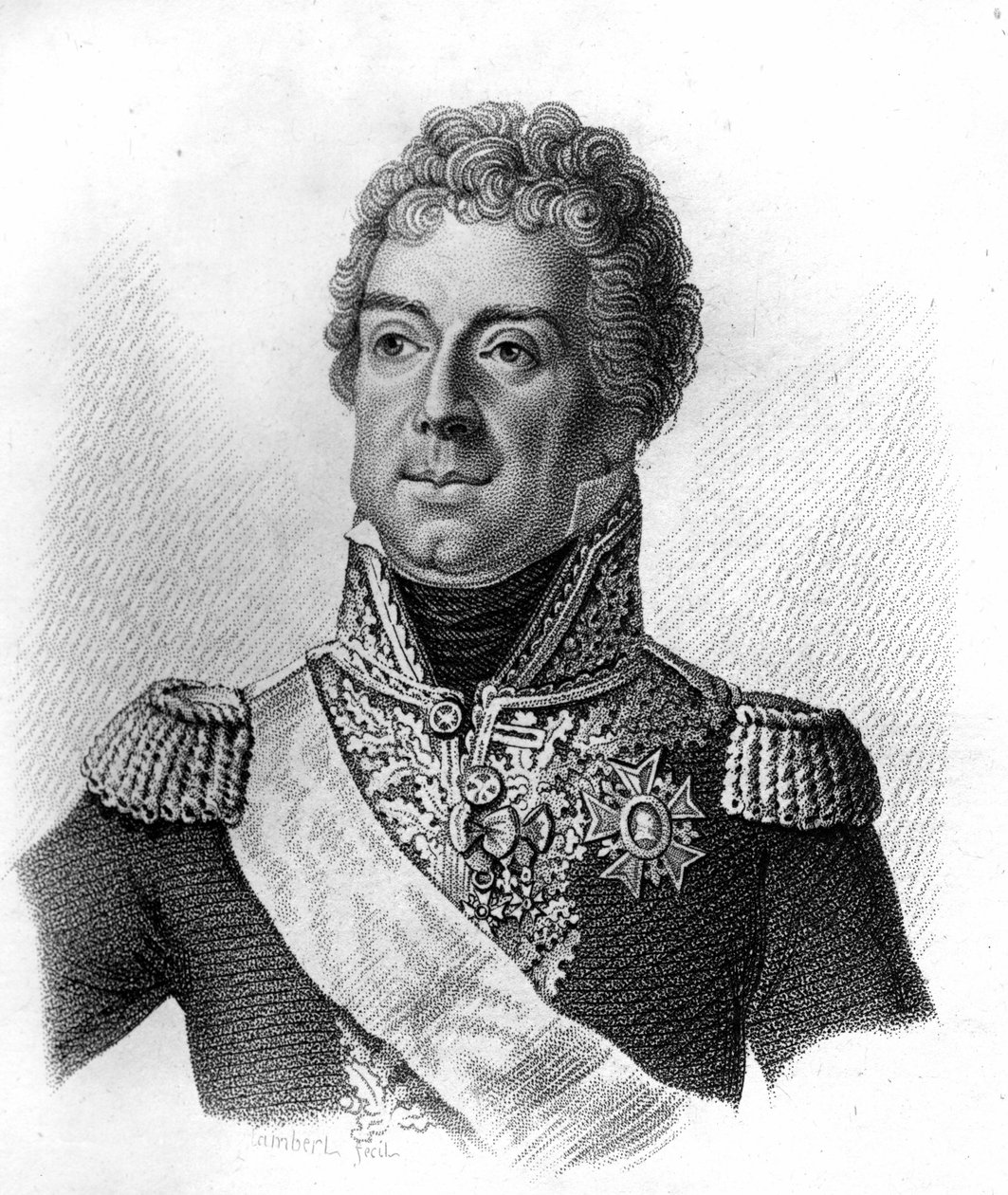 Louis Alexandre (Louis-Alexandre) Berthier francia marsall (1753-1815) portréja a francia tábornokok portréiban”” Ambroise Tardieu sírja 1818-ban – Stella Collection alkotó: Ambroise Tardieu
