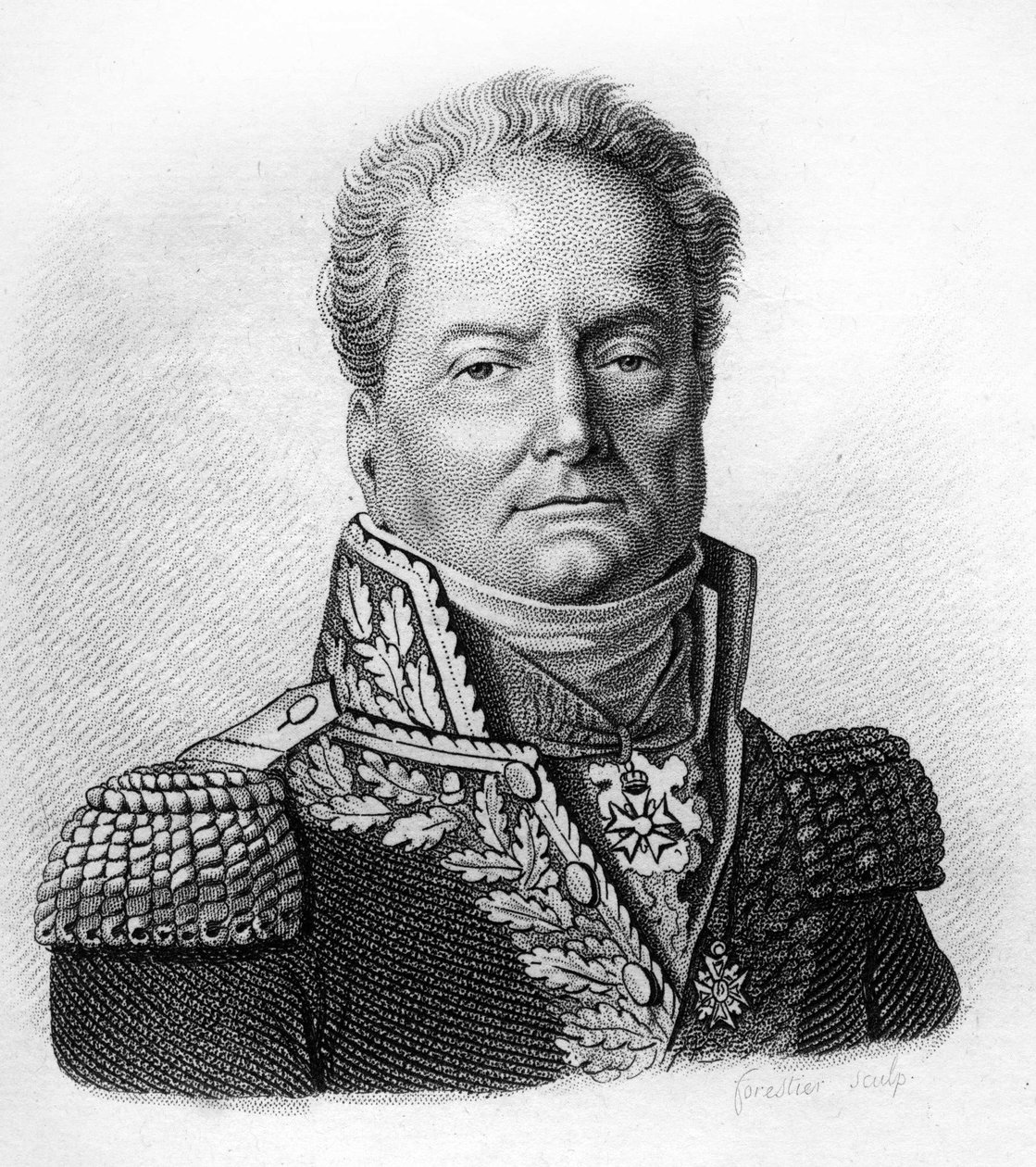 Pierre Margaron (1765-1824) portréja francia tábornok volt a forradalom és a birodalmak idején.- a „Francia tábornokok portréi a franciák győzelmei és hódításai nyomán”-ban. Ambroise Tardieu sírja 1818-ban. Stella Collection. alkotó: Ambroise Tardieu