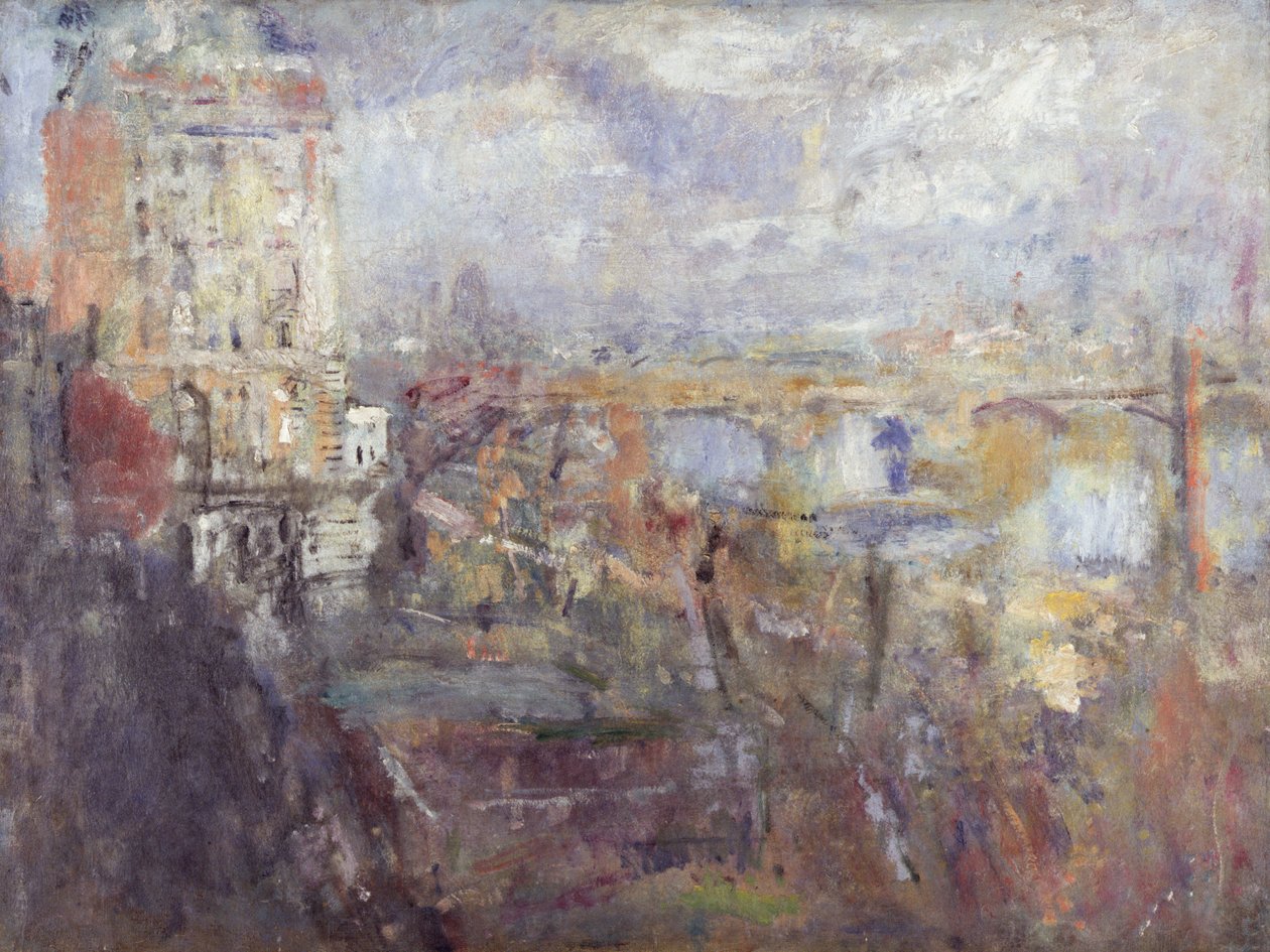 Kilátás az Adelphiről (Waterloo híd), 1926 alkotó: Ambrose McEvoy