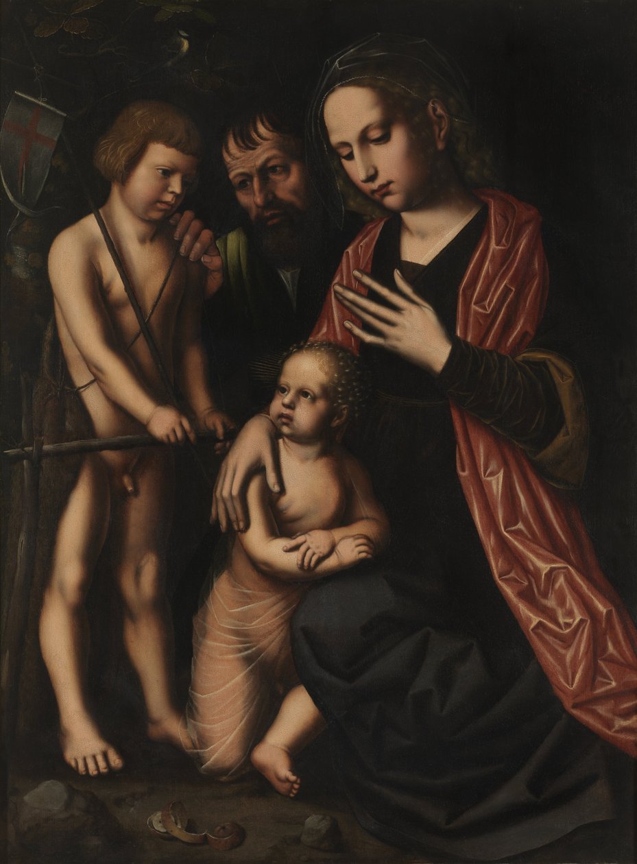 A Szent Család és Keresztelő Szent János alkotó: Ambrosius Benson