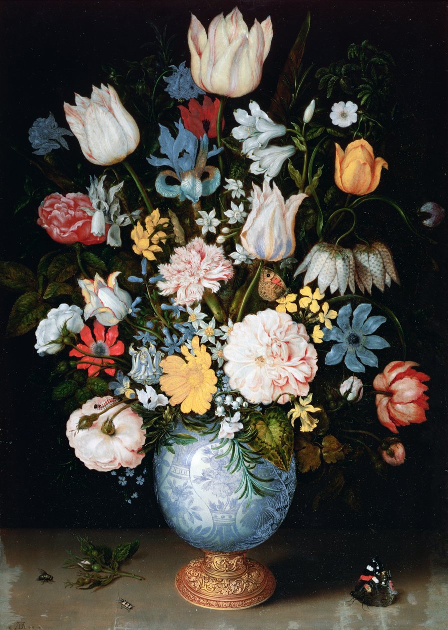 Virágcsokor, 1609 alkotó: Ambrosius the Elder Bosschaert