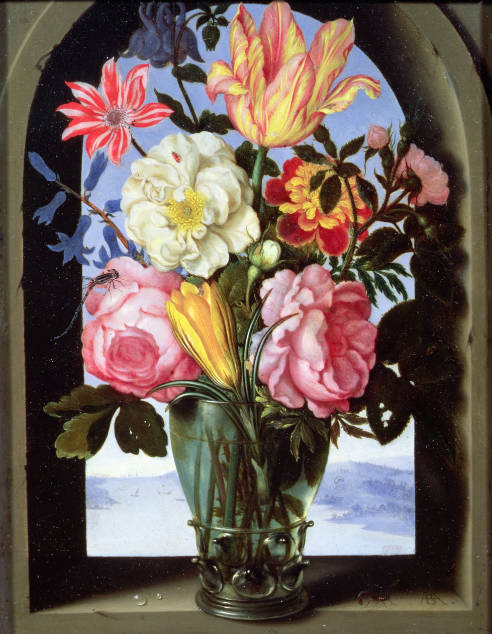 Virágcsendélet egy ivópohárban alkotó: Ambrosius the Elder Bosschaert