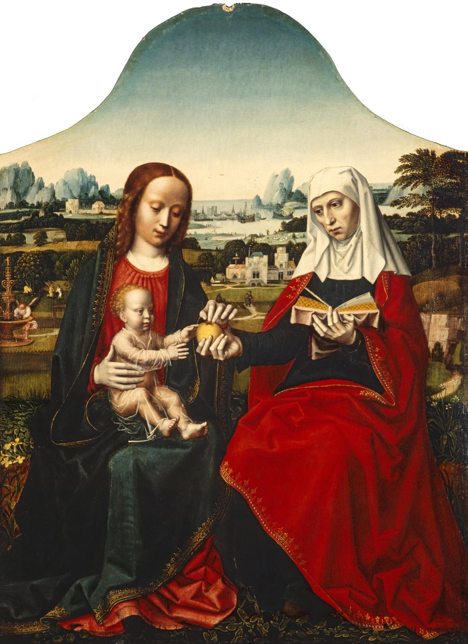 Holland: A Szűzanya és gyermeke Szent Annával alkotó: Ambrosius Benson