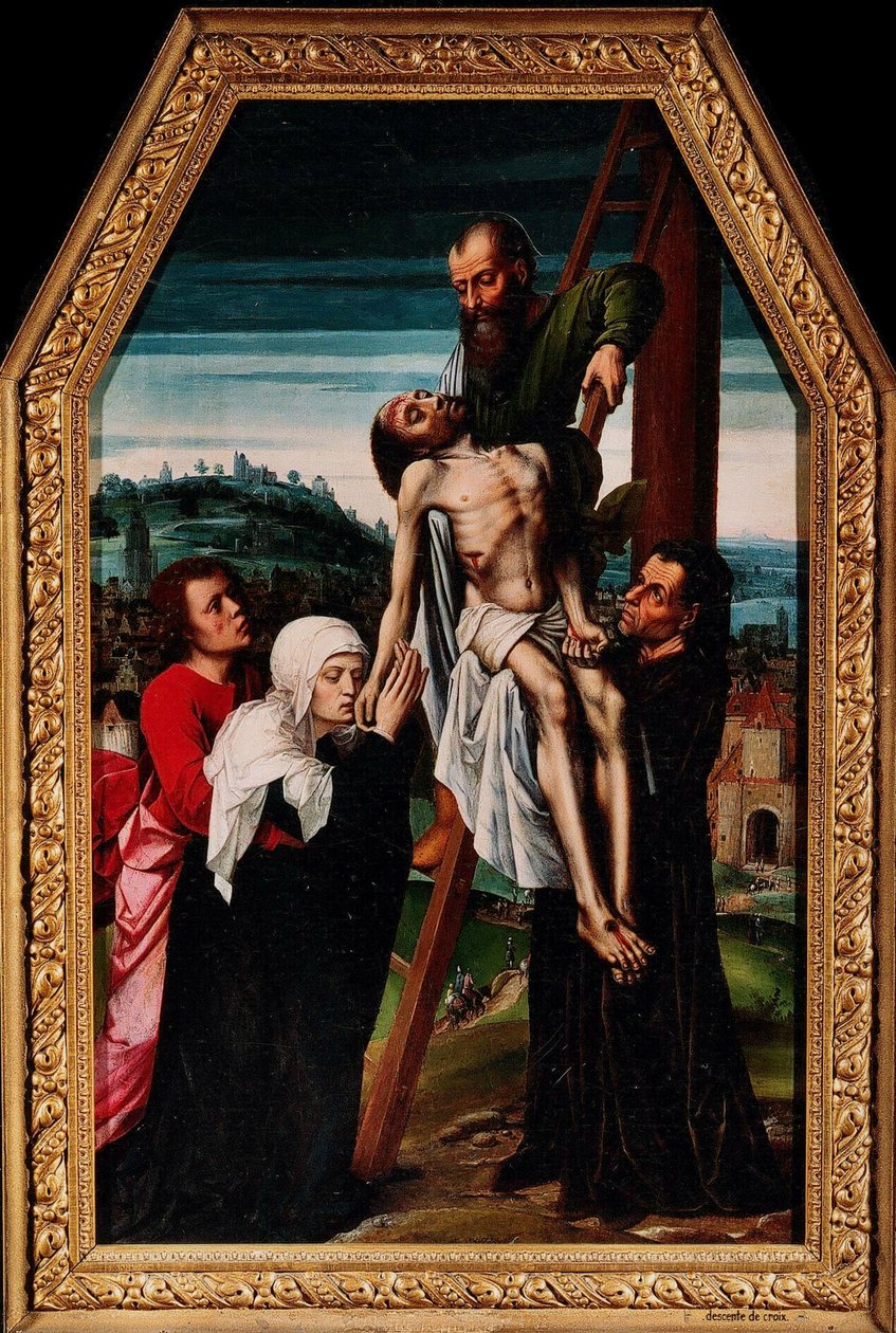 A keresztről való leszállás, 1528. alkotó: Ambrosius Benson