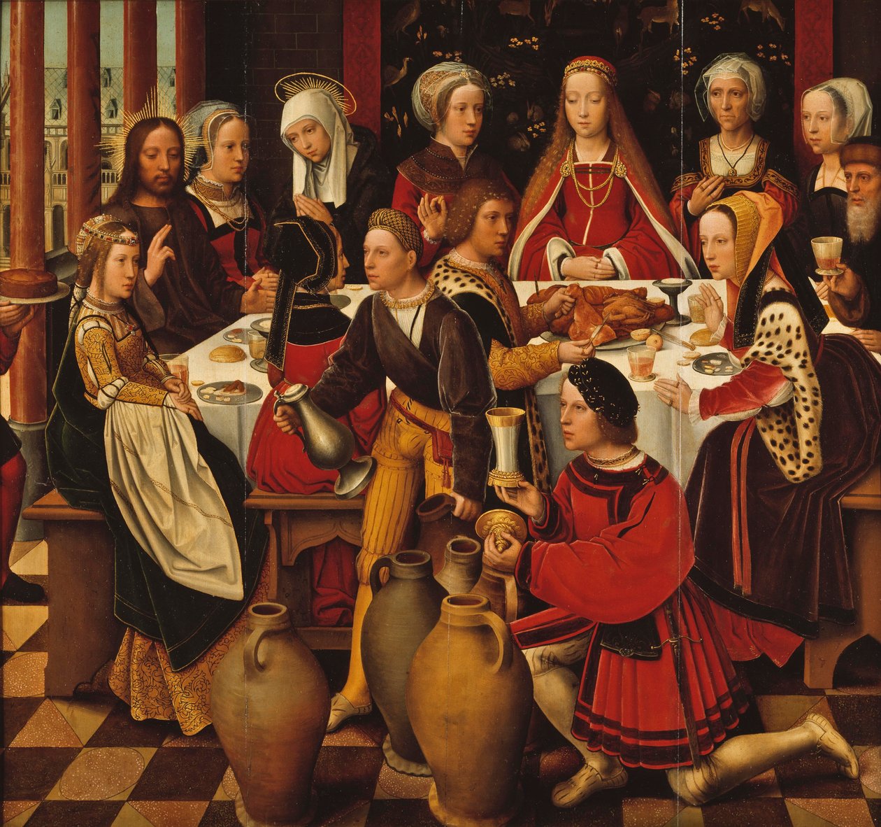 Az esküvő Kánában, 1530-50 körül alkotó: Ambrosius Benson