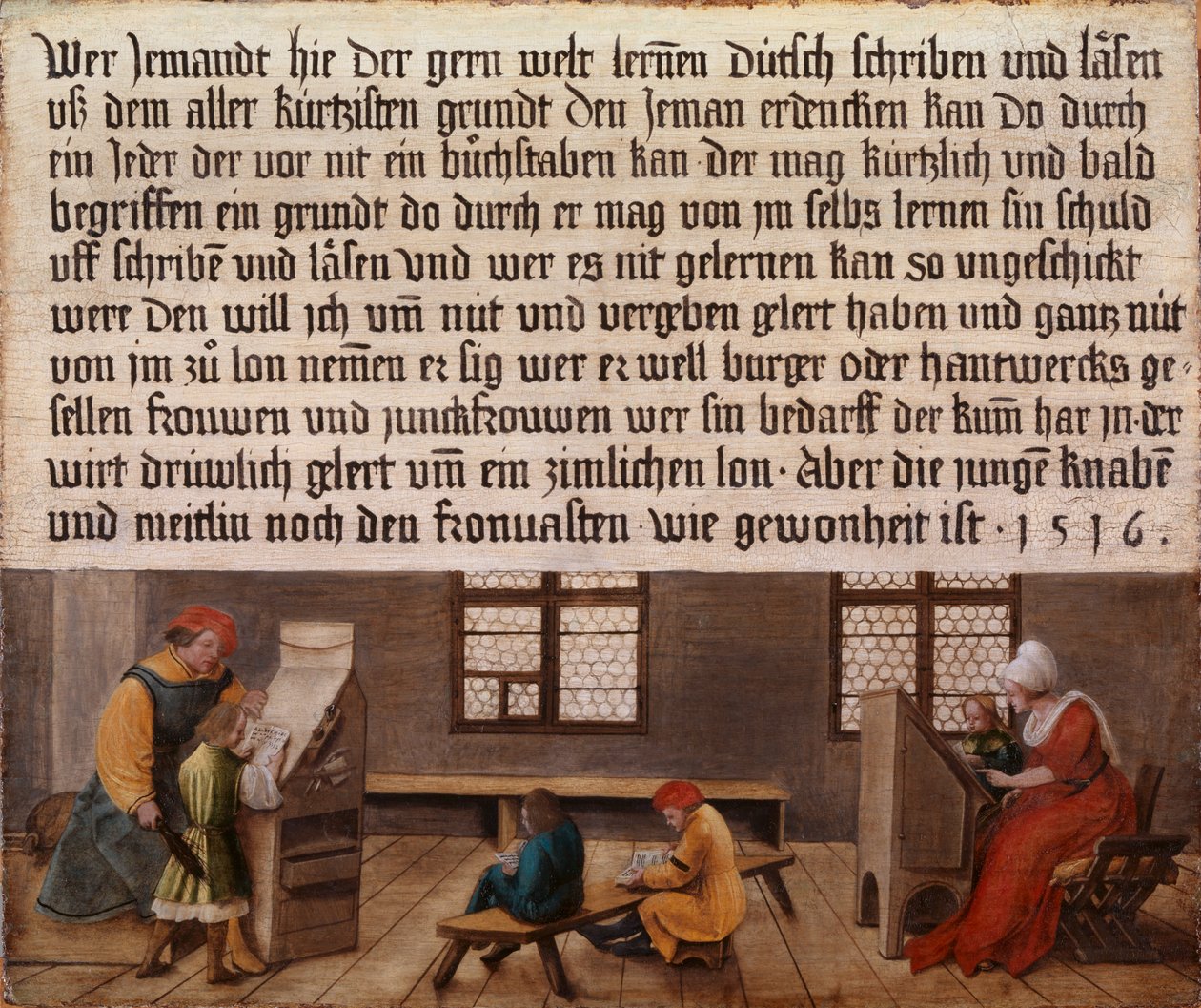 Iskola mester jelzőtábla alkotó: Ambrosius Holbein