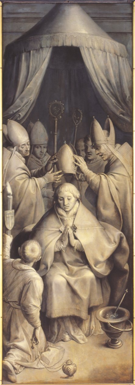 Szent Eligius áldása (olaj, tábla) alkotó: Ambrosius the Elder Francken or Franck