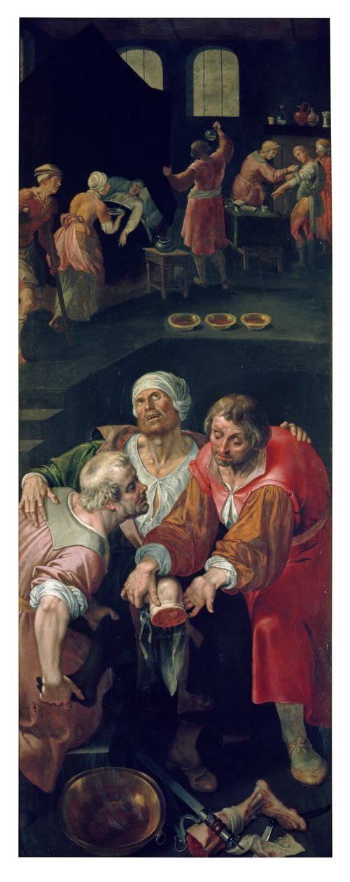 Cosmas és Damian szentek jótékonysága (olaj a panelen) alkotó: Ambrosius the Elder Francken or Franck