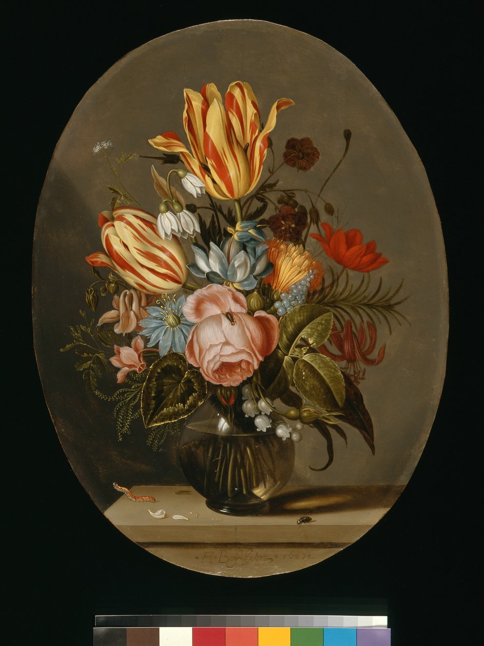 Egy váza virággal, 1633 körül (olaj, vászon) alkotó: Ambrosius the Younger Bosschaert