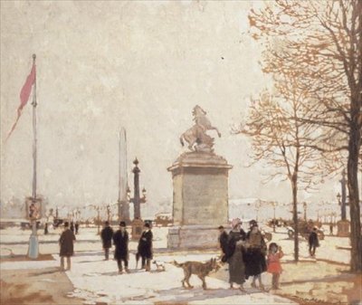 Ősz a Champs Elysees-n alkotó: Amédée Julien Marcel Clément