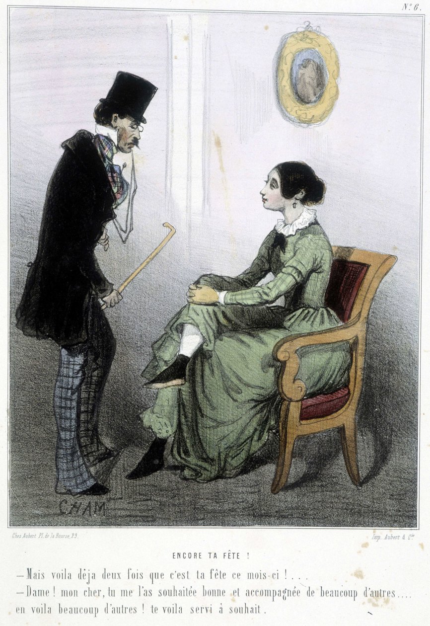- Cham „” Madeleines”-ében, 1870-1880 alkotó: Amédée de Noé