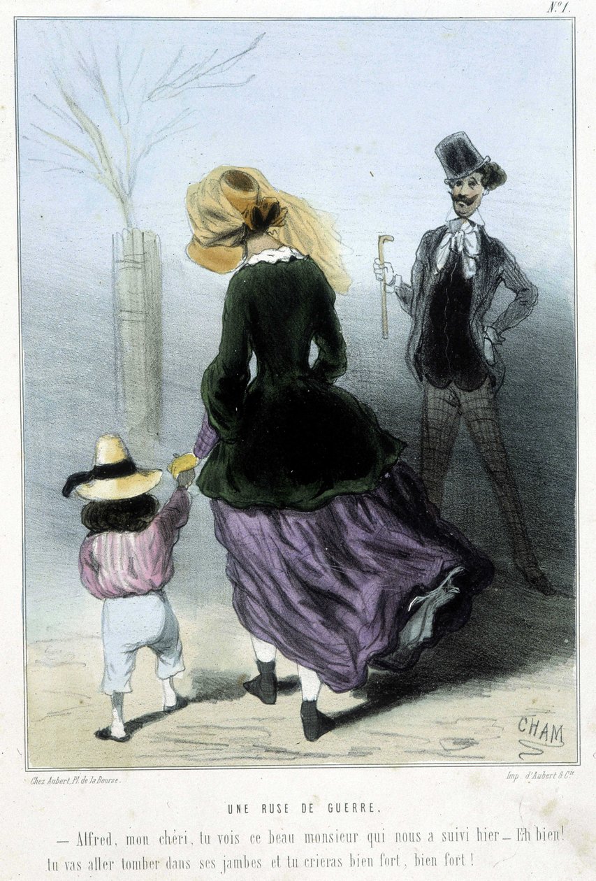 Háborús trükk – Cham „” Madeleines” című könyvében, 1870-1880 alkotó: Amédée de Noé