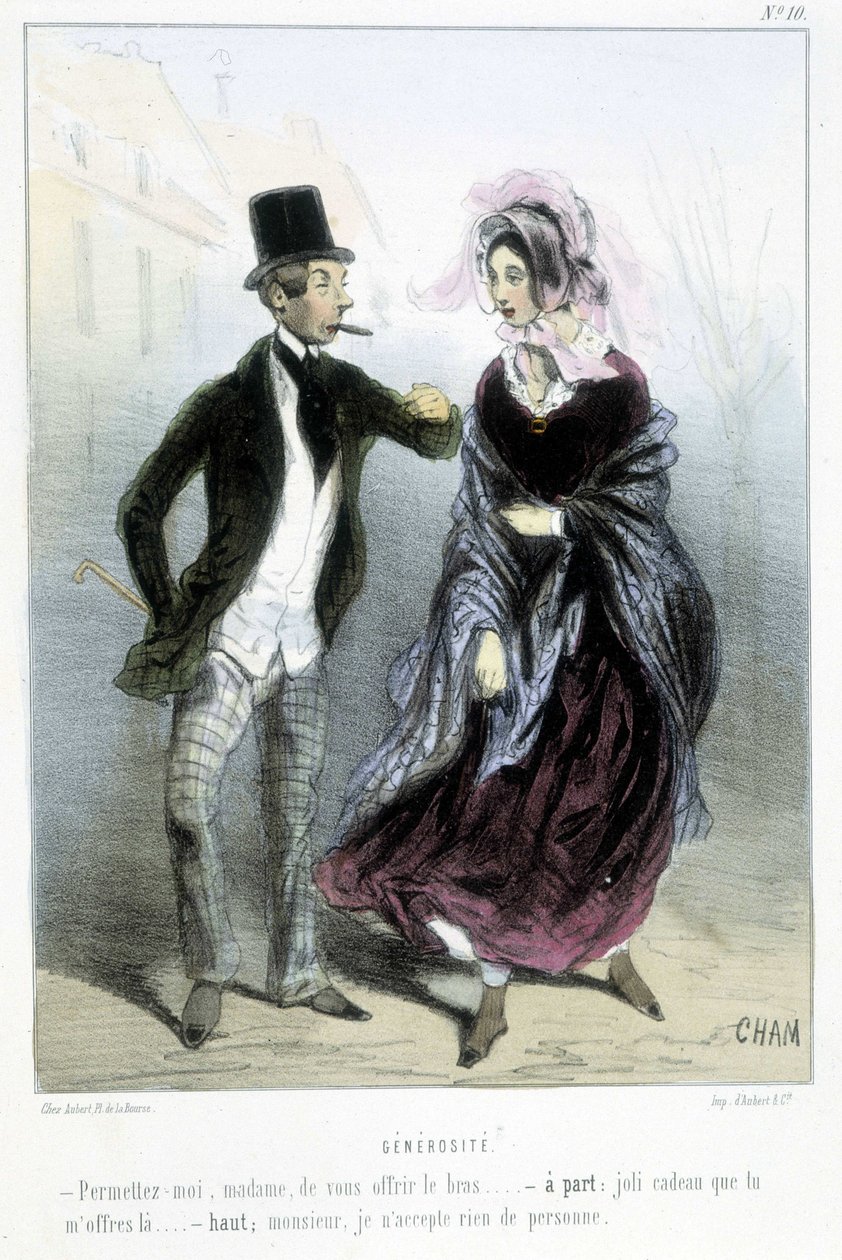 Nagylelkűség – Cham „” Madeleines”-ében, 1870-1880 alkotó: Amédée de Noé