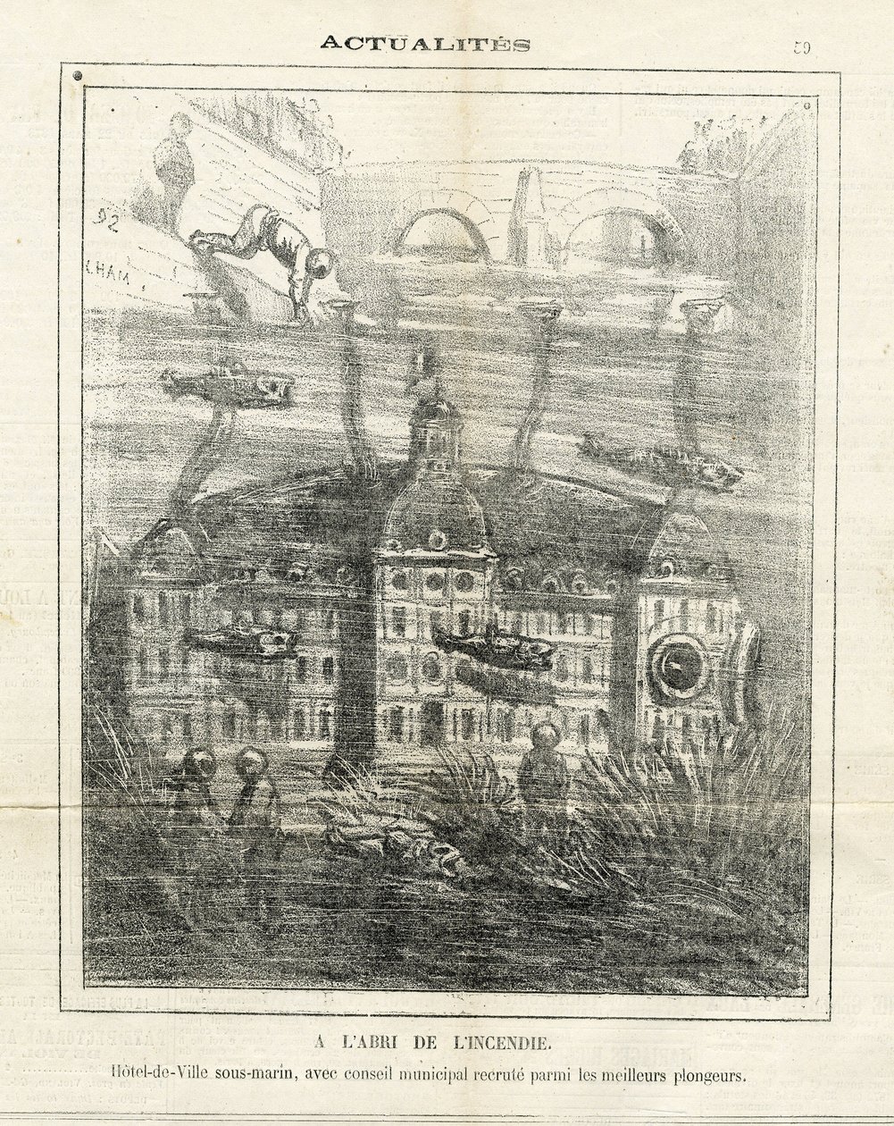 Illusztráció Chamről (1819-1879) Le Charivariban alkotó: Amédée de Noé