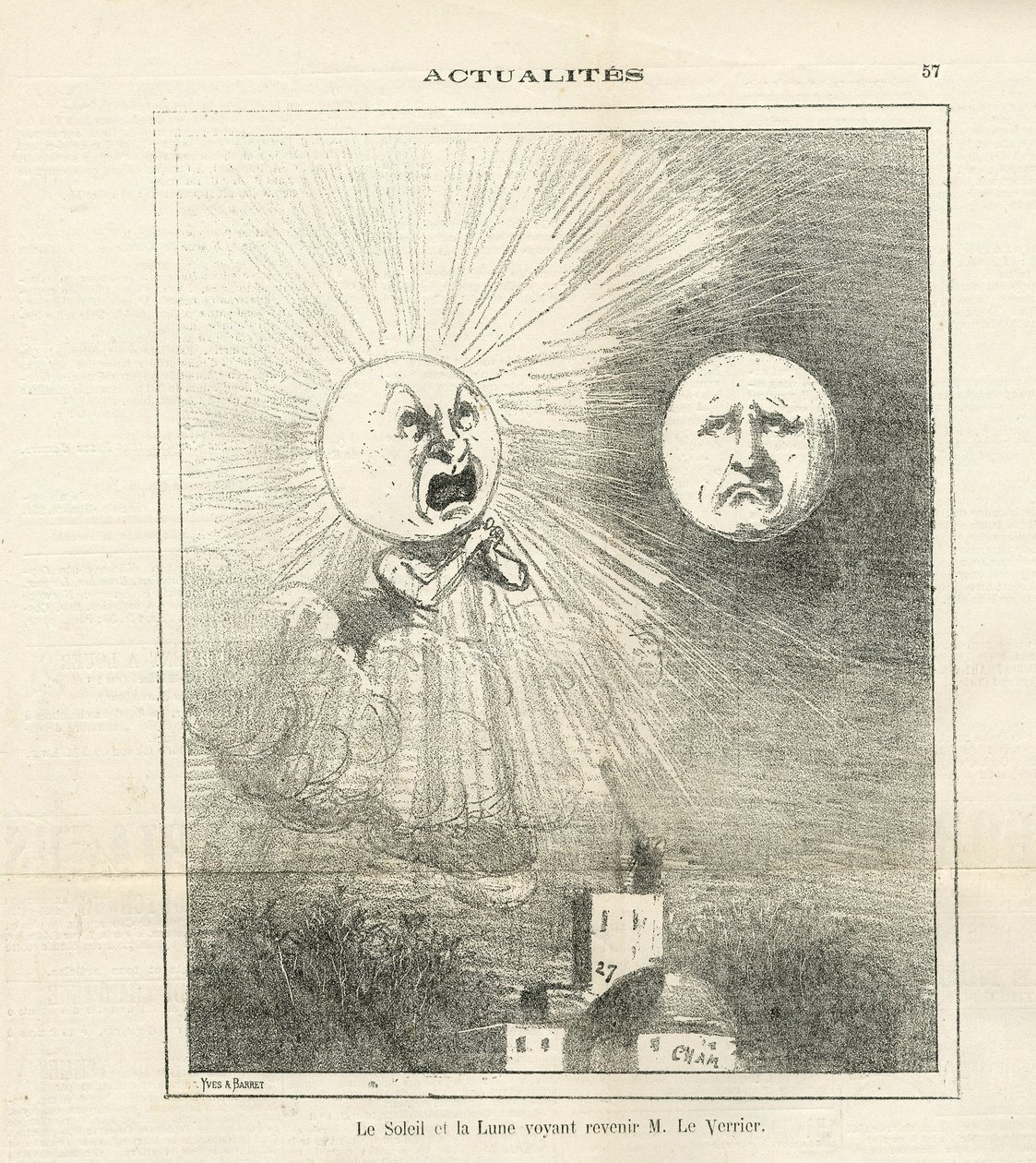 Illusztráció Chamről (1819-1879) Le Charivariban alkotó: Amédée de Noé