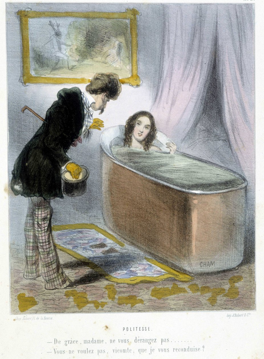 Politesse – Cham „” Madeleines”-jében, 1870-1880 alkotó: Amédée de Noé