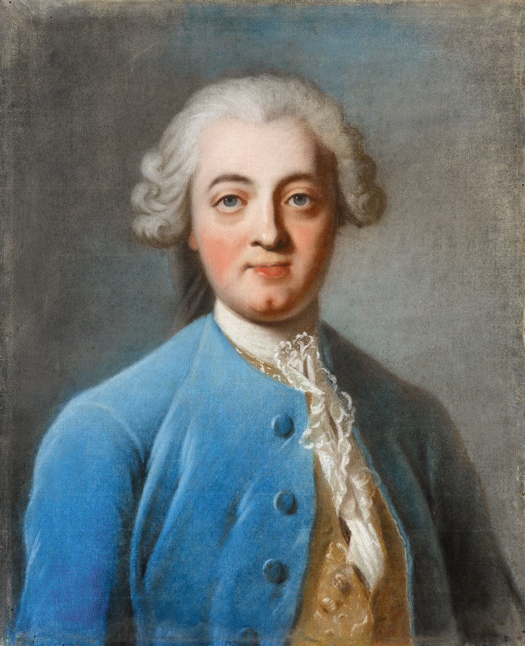 Claude Adrien Helvetius portréja 1715-1771 alkotó: Charles Amedee Philippe van Loo