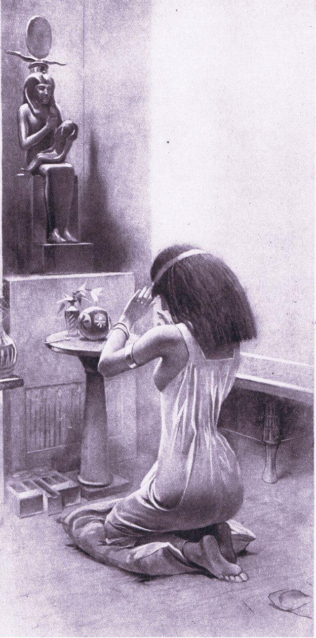 Egy egyiptomi nő áhítatán, 1925 alkotó: Amedee Forestier