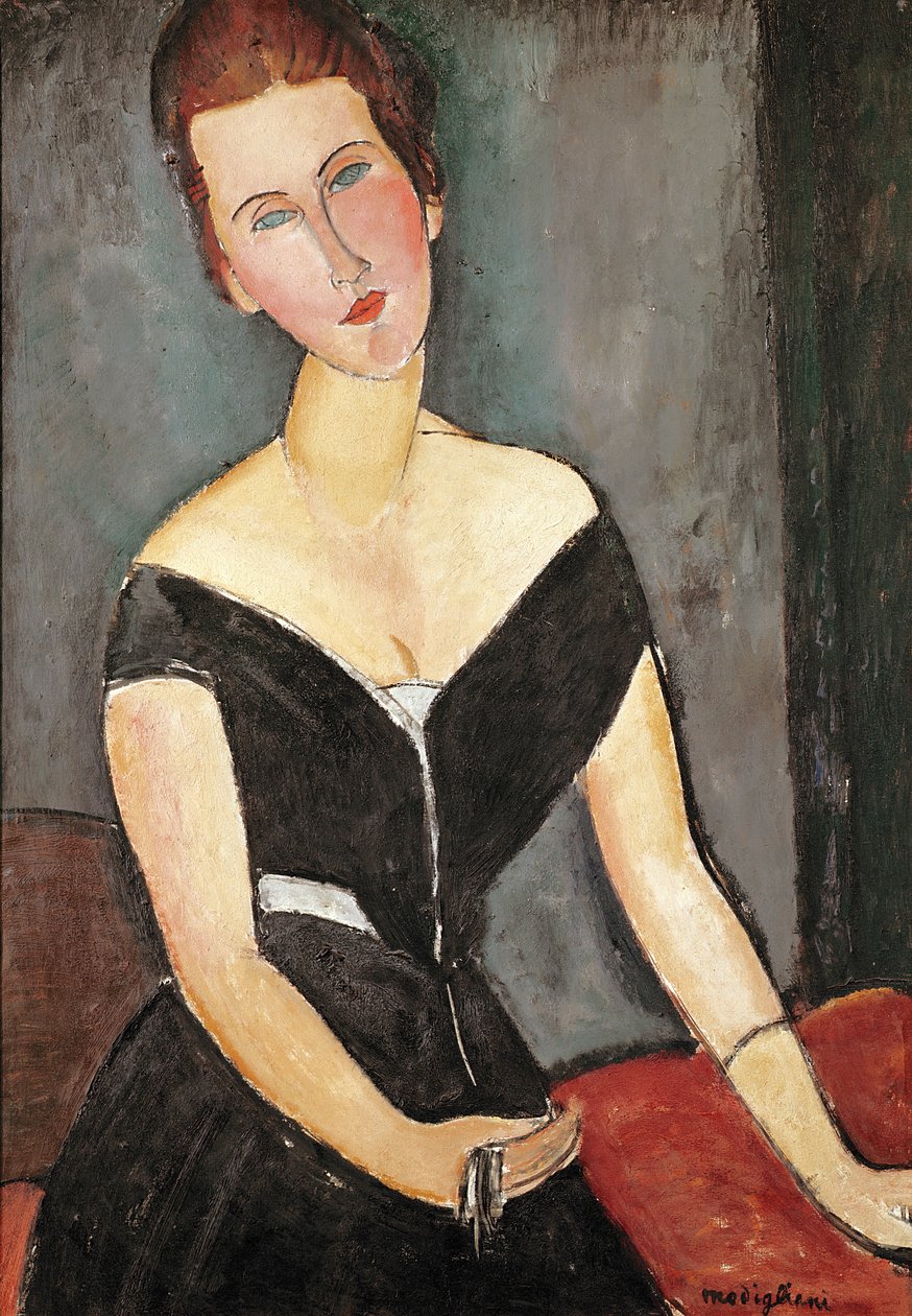 Madame G. van Muyden, 1917 alkotó: Amedeo Modigliani