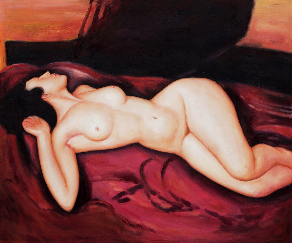 Akt mez a hátán alkotó: Amedeo Modigliani