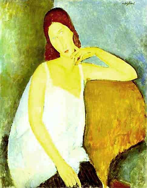Jeanne Hebuterne portréja 1898-1920 alkotó: Amedeo Modigliani