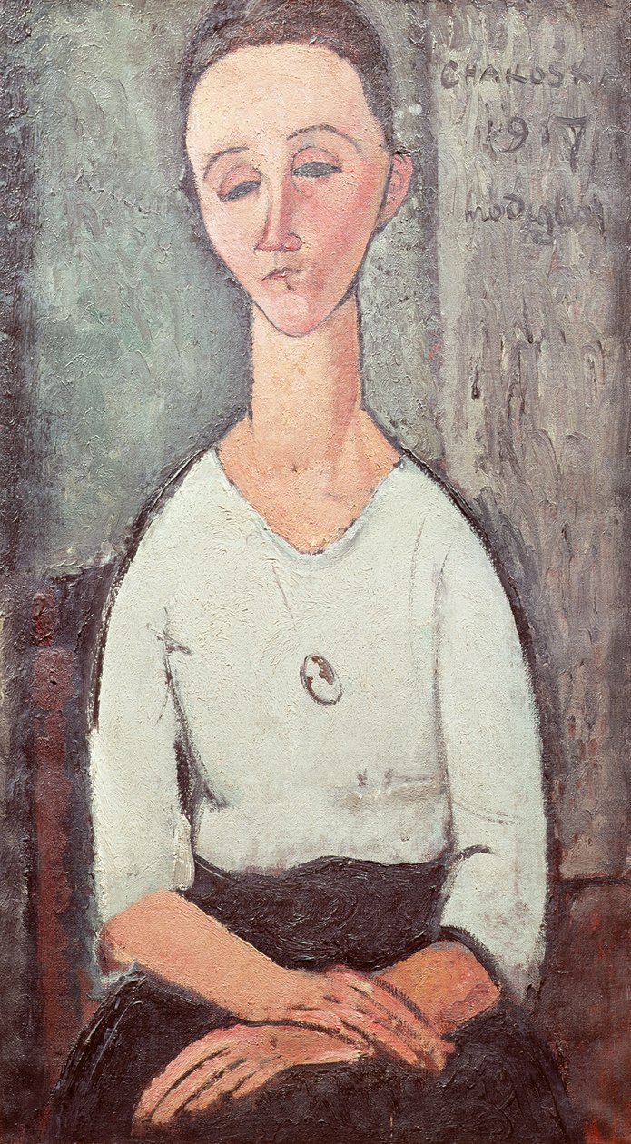 Madame Chakowska portréja, 1917 alkotó: Amedeo Modigliani