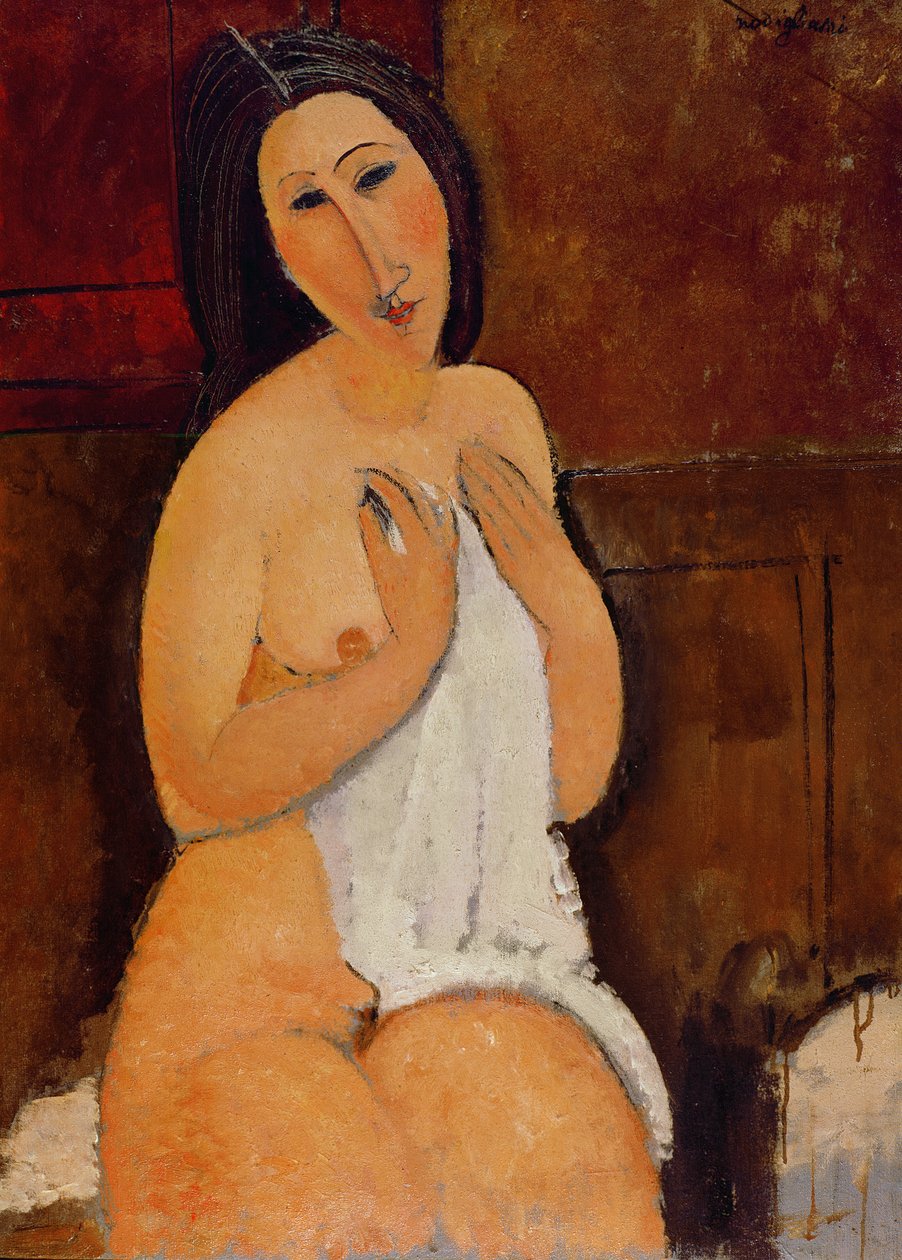 Ülő akt inggel alkotó: Amedeo Modigliani