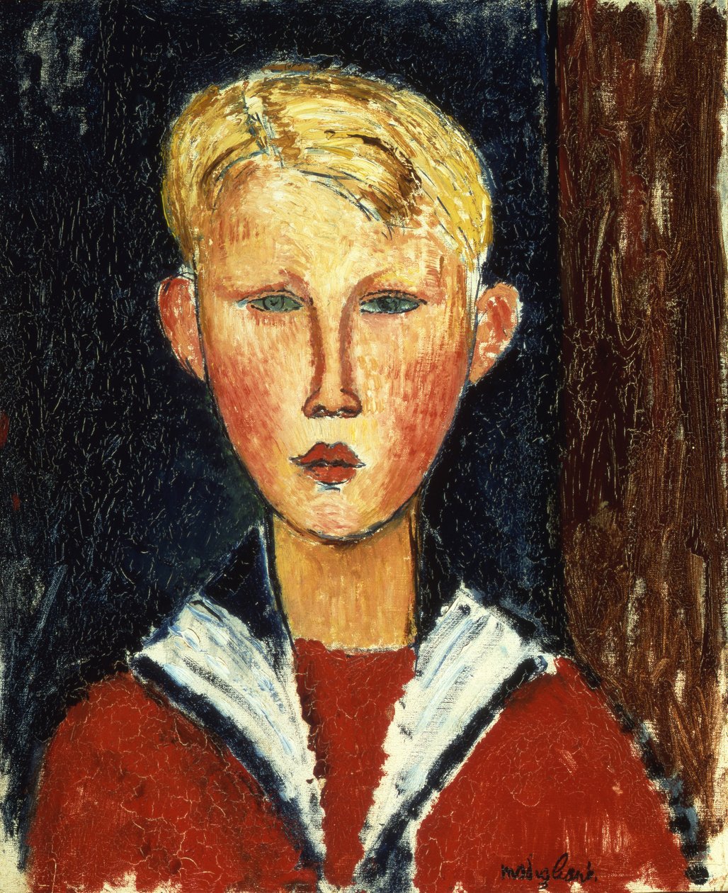 A kék szemű fiú, 1916 alkotó: Amedeo Modigliani
