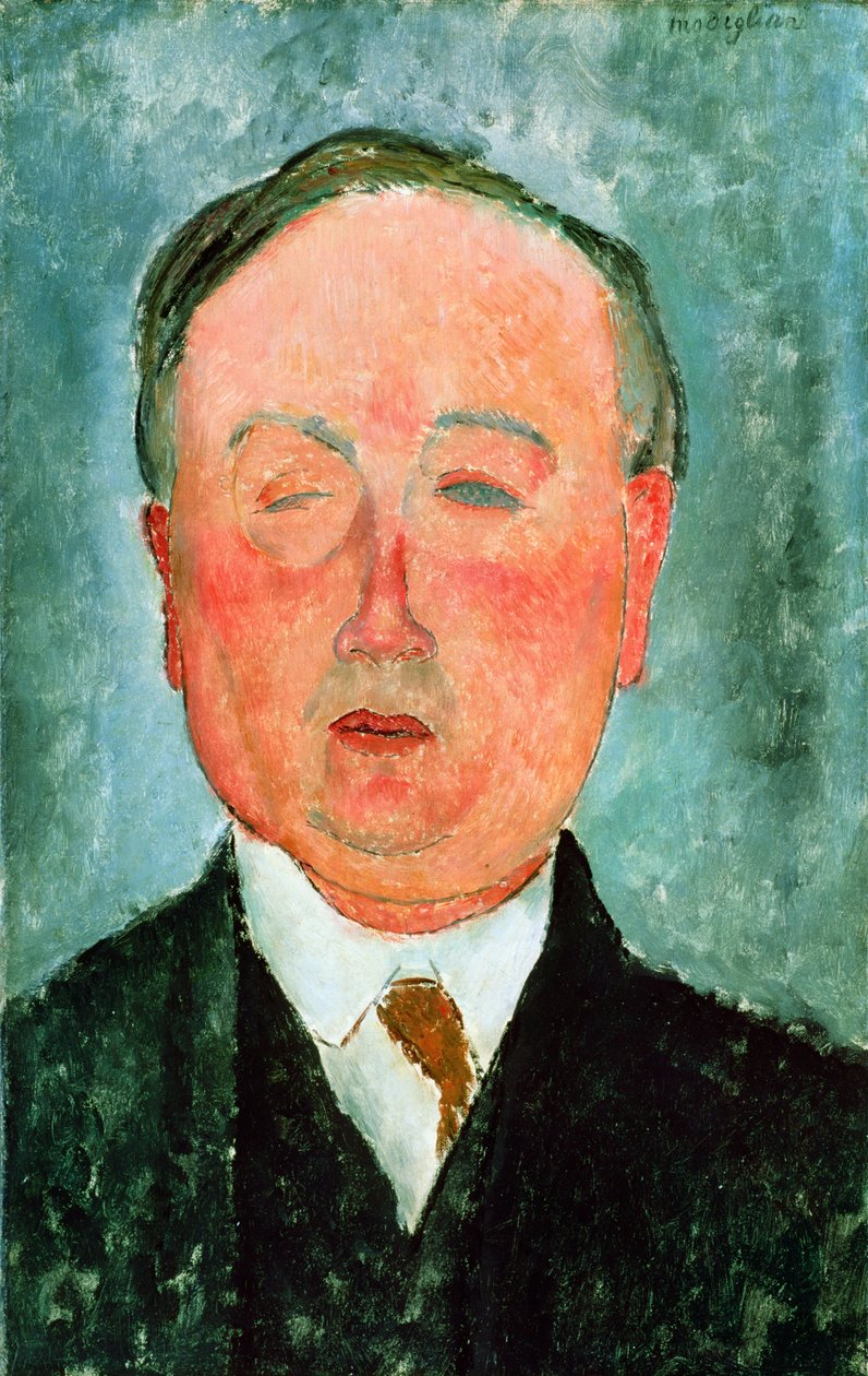 Az ember a monoklival, állítólag Bidou, 1918-1919 körül alkotó: Amedeo Modigliani