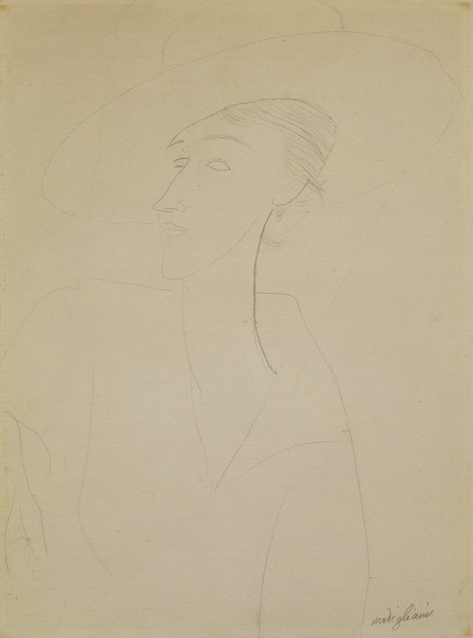 Névtelen (Madame Zborowska portréja) alkotó: Amedeo Modigliani