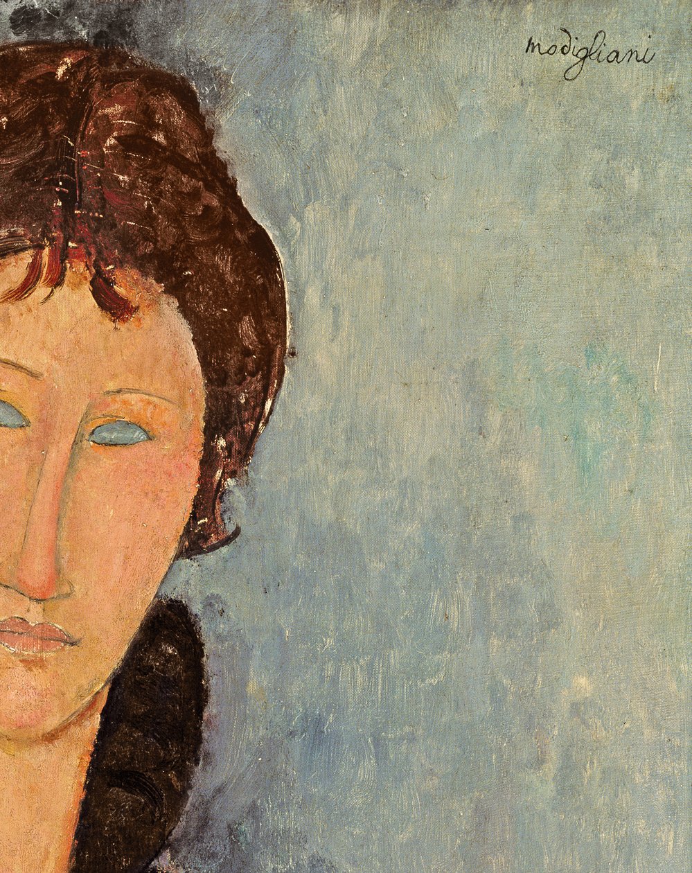Kék szemű nő, 1918 körül (96792 részlet) alkotó: Amedeo Modigliani