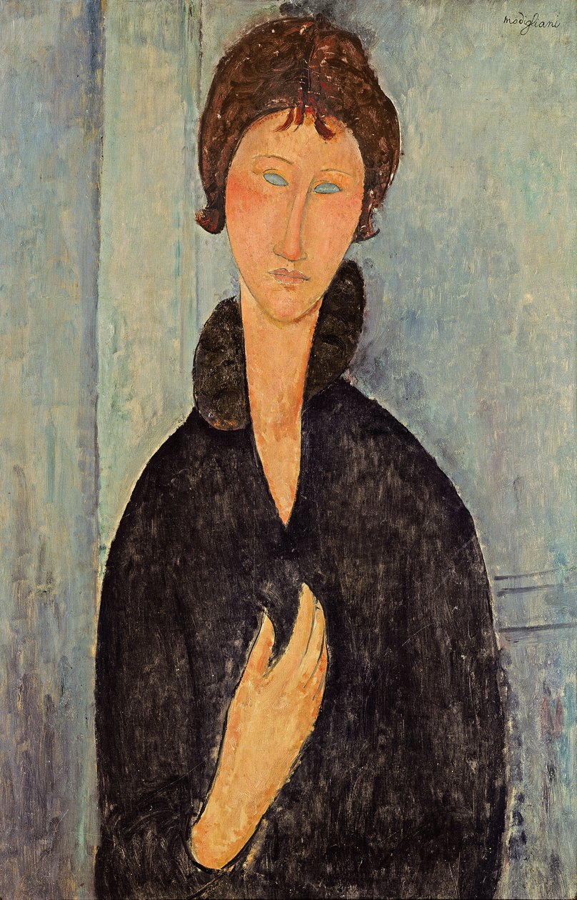 Kék szemű nő, 1918 körül alkotó: Amedeo Modigliani