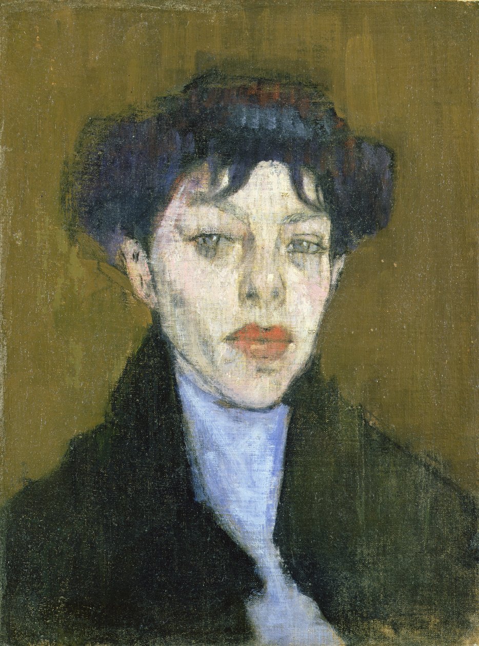 Nő kék sállal, 1912 körül alkotó: Amedeo Modigliani