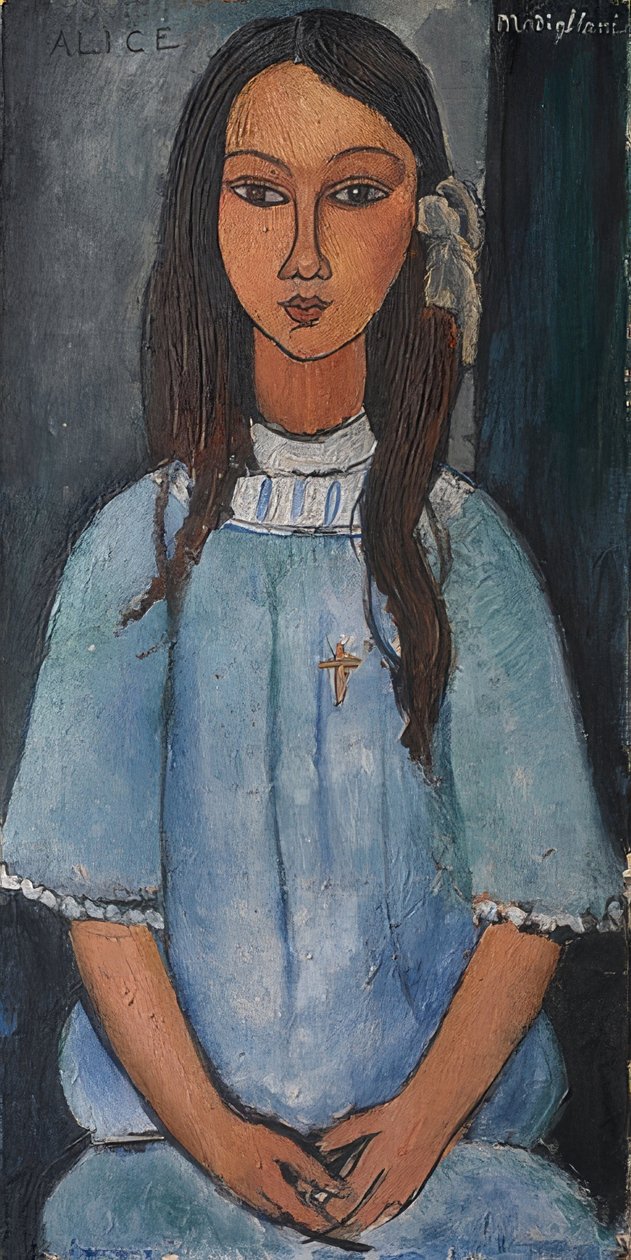 Alice. egy 1918 alkotó: Amedeo Modigliani