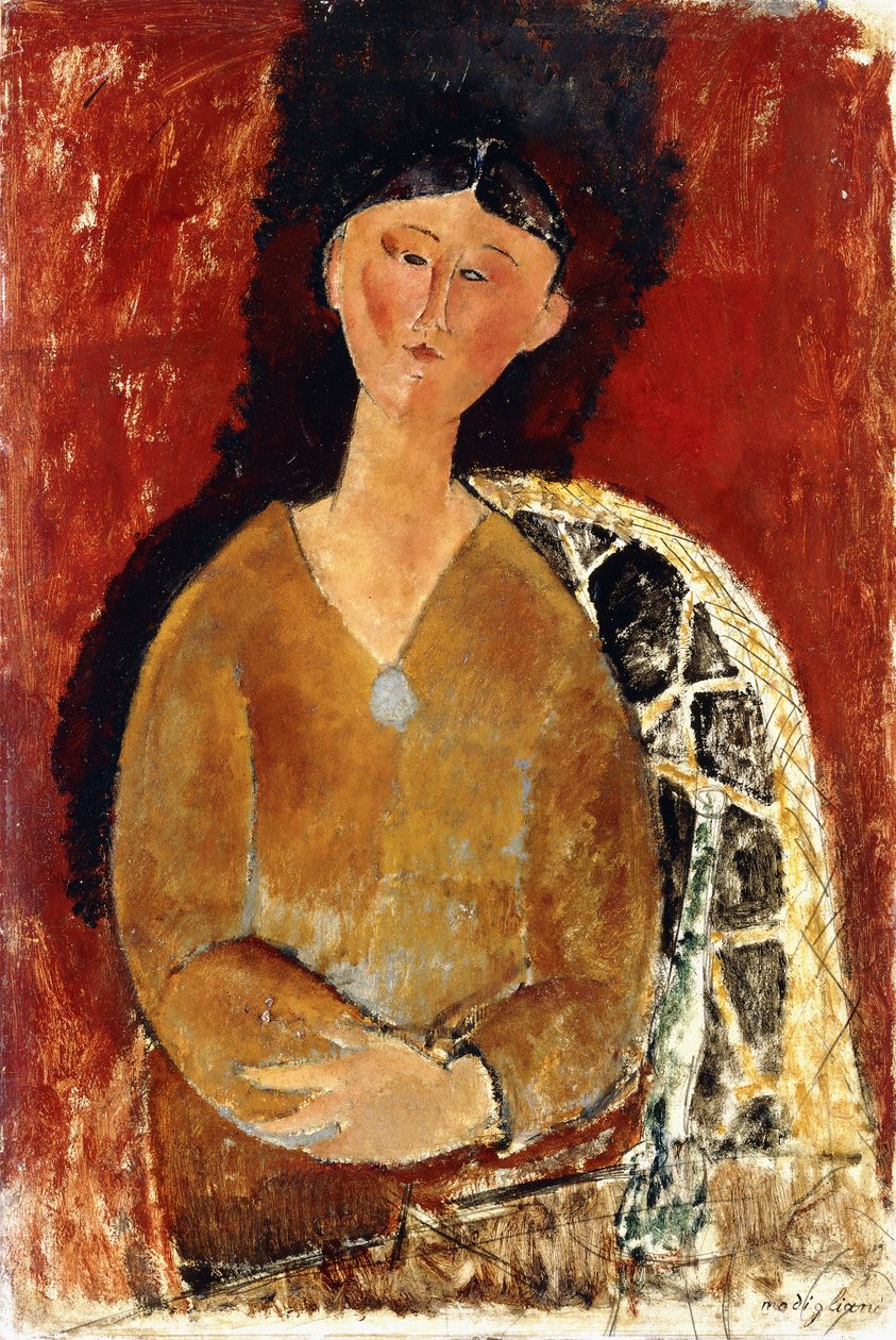 Beatrice Hastings ül, 1915 alkotó: Amedeo Modigliani