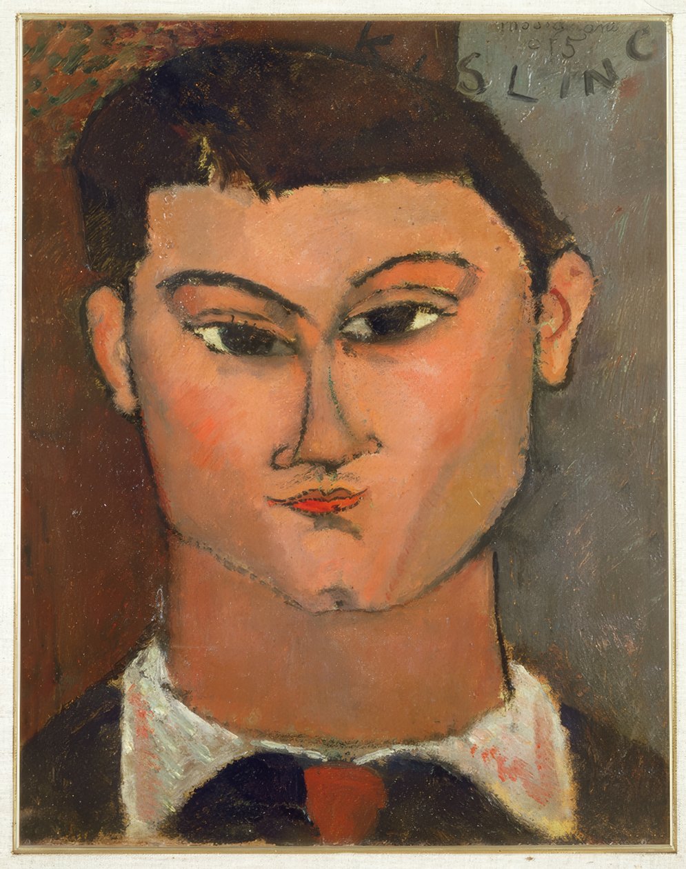 Moïse Kisling festő portréja alkotó: Amedeo Modigliani