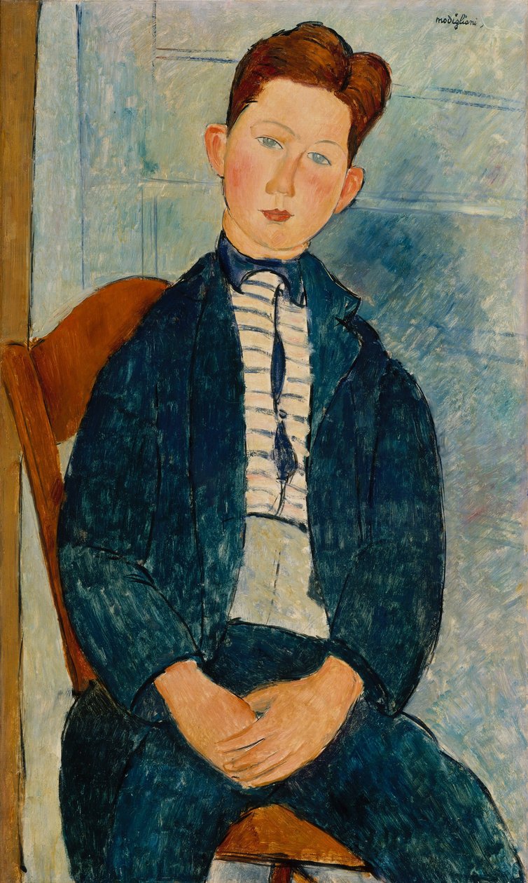 Fiú csíkos pulóverben, 1918 alkotó: Amedeo Modigliani