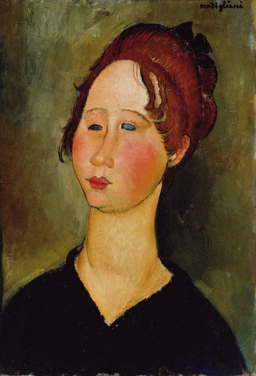 burgundi nő, 1918 alkotó: Amedeo Modigliani