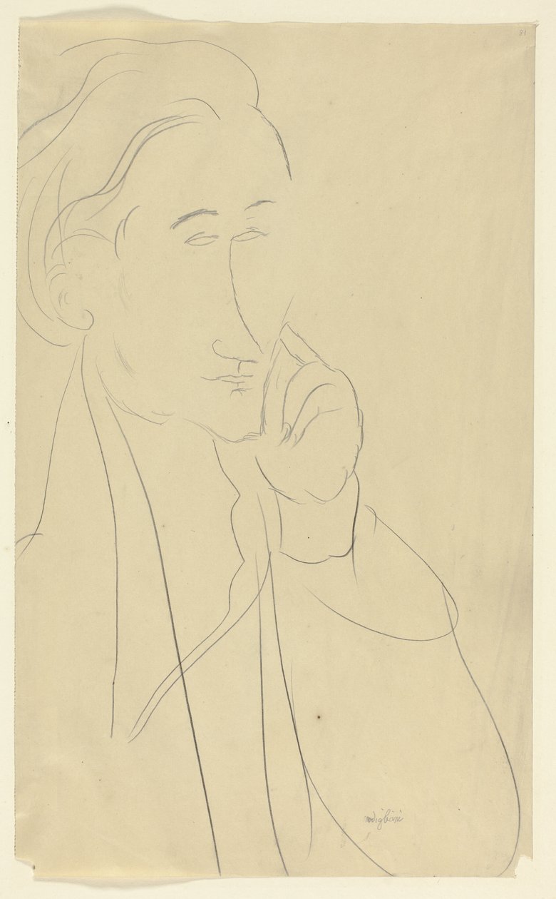 Zborowski mellszobra alkotó: Amedeo Modigliani