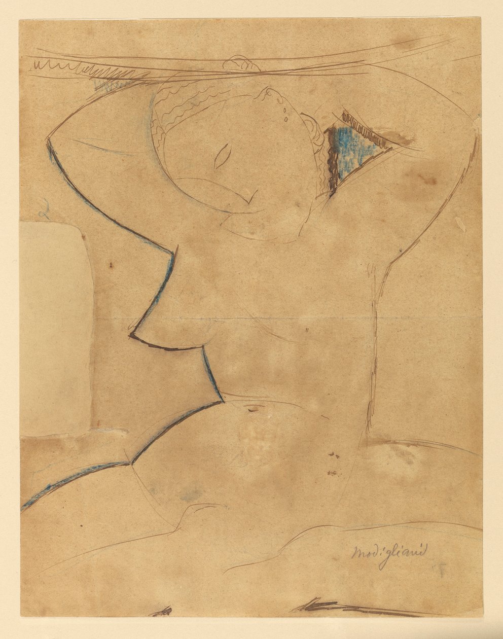 Caryatide au Sein Pointu (Caryatid hegyes mellű) alkotó: Amedeo Modigliani