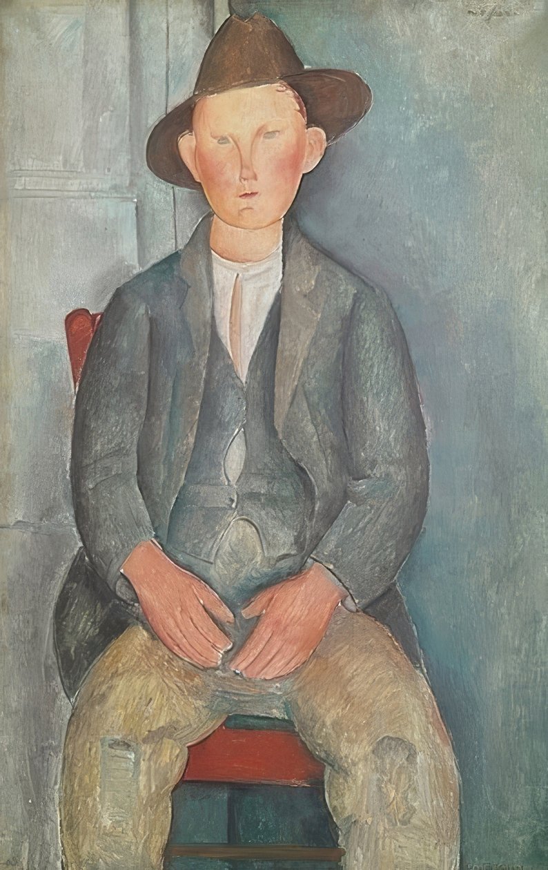 A kis gazda. 1918 körül alkotó: Amedeo Modigliani