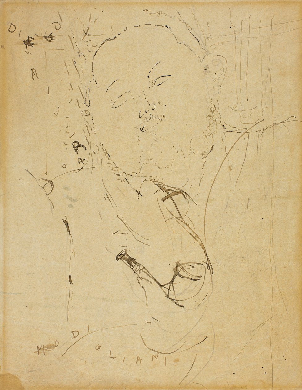 Diego Rivera, 1915. alkotó: Amedeo Modigliani