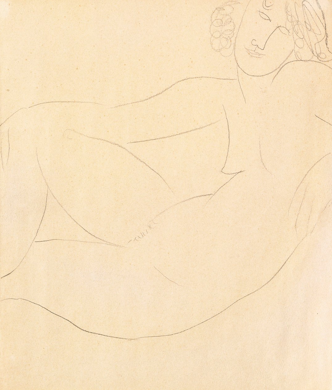 Meztelen nő hajolva, 1918 alkotó: Amedeo Modigliani