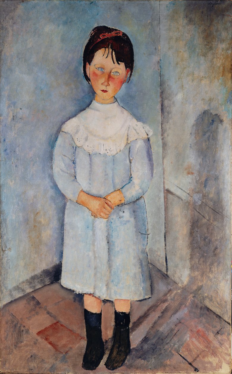 Lány kékben, 1918. alkotó: Amedeo Modigliani