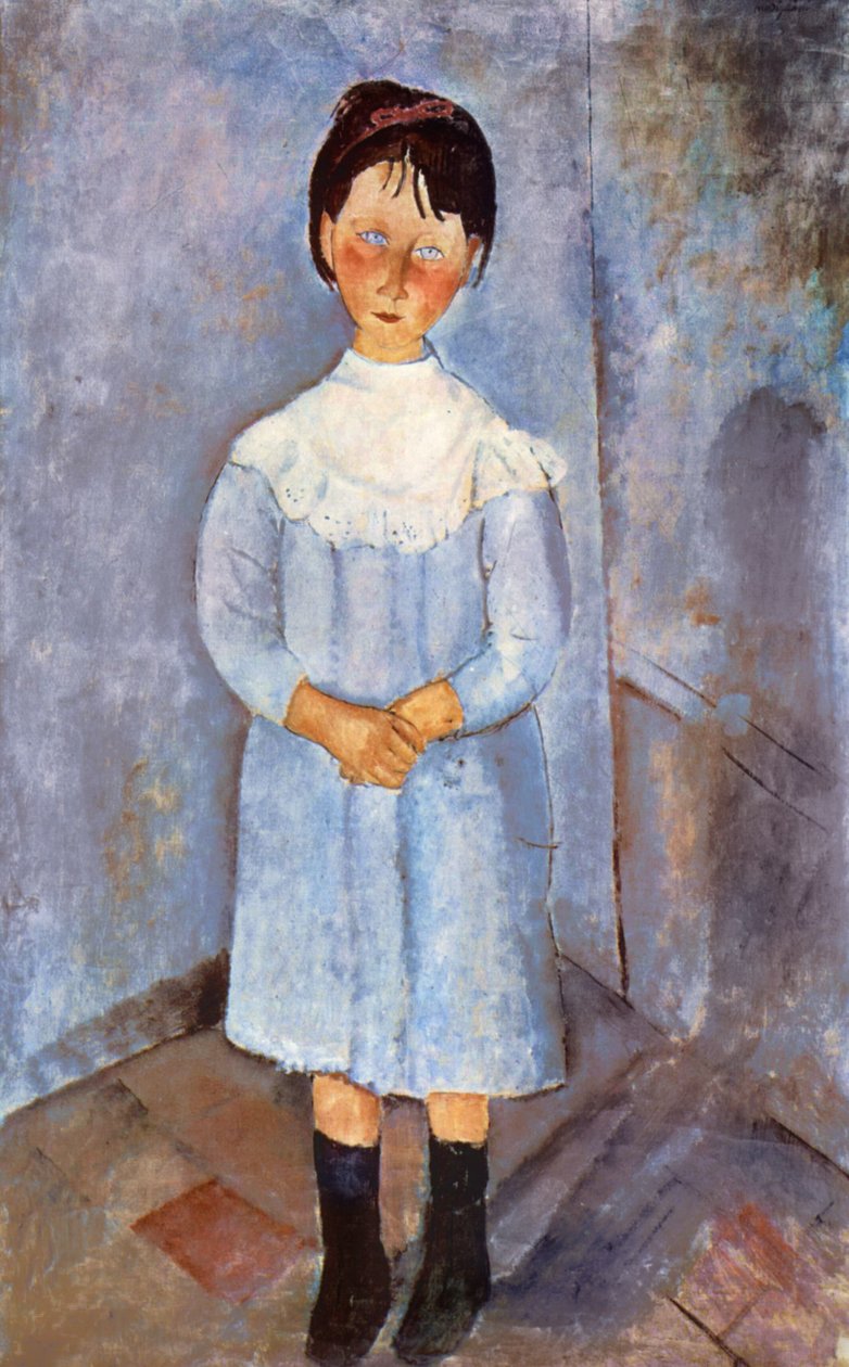 Lány kékben, 1918 alkotó: Amedeo Modigliani