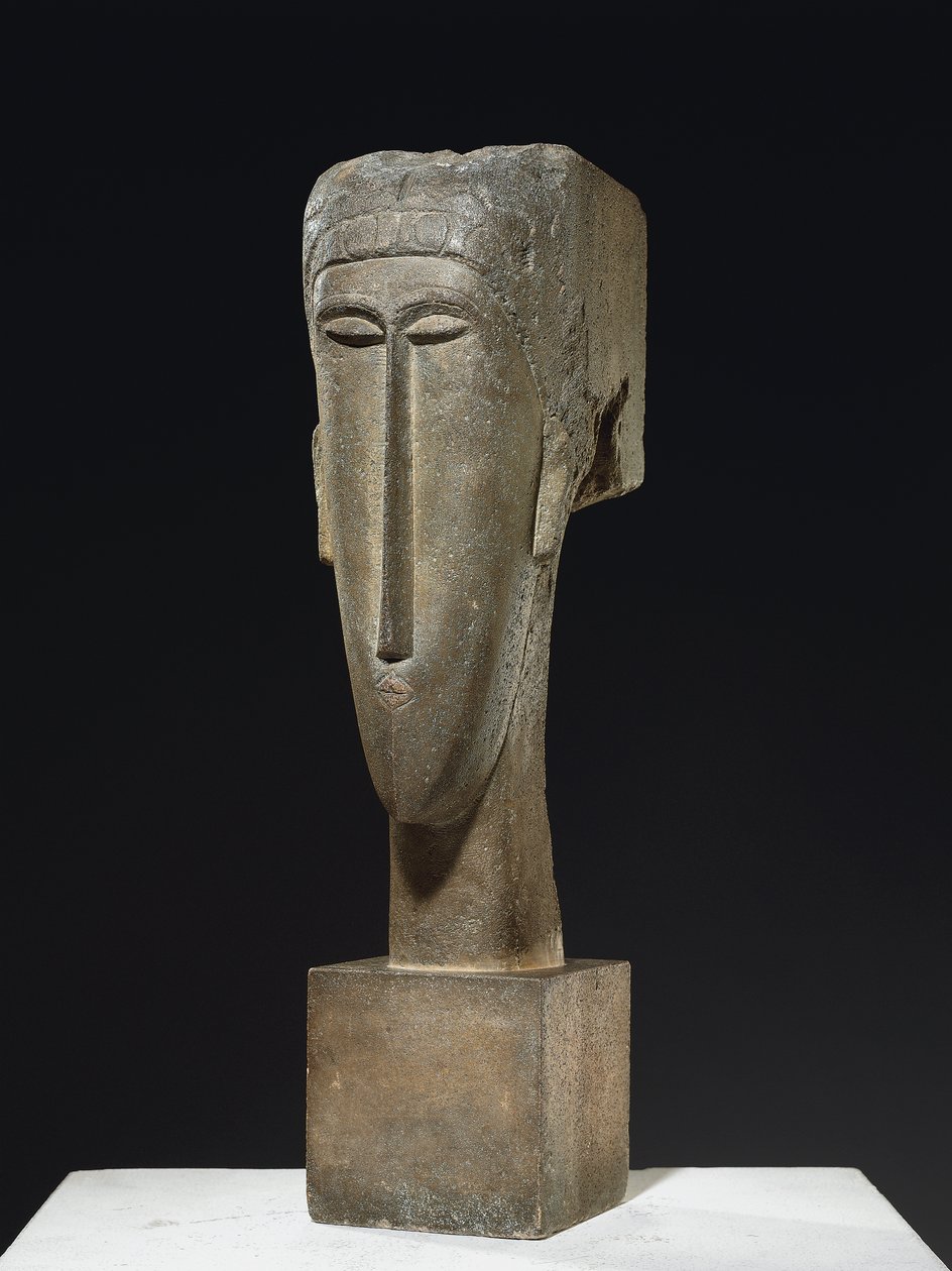 Fej, 1910-1912 körül (mészkő) alkotó: Amedeo Modigliani