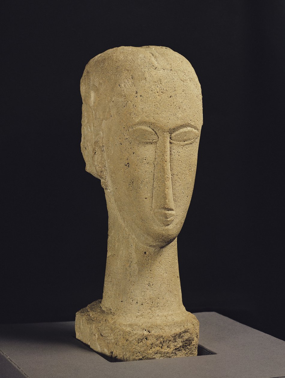 Fej, 1911–1912 körül (kő) alkotó: Amedeo Modigliani