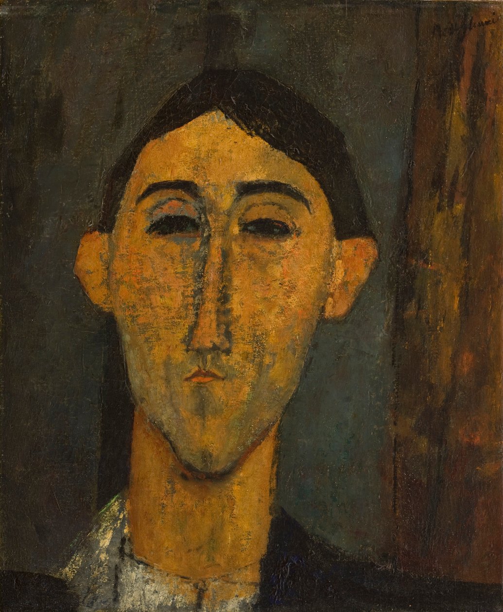 Egy ember feje, 1915-1916 körül alkotó: Amedeo Modigliani