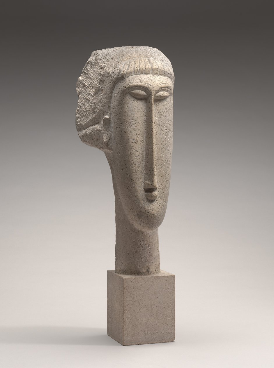 Egy nő feje, 1910-1911 (mészkő) alkotó: Amedeo Modigliani