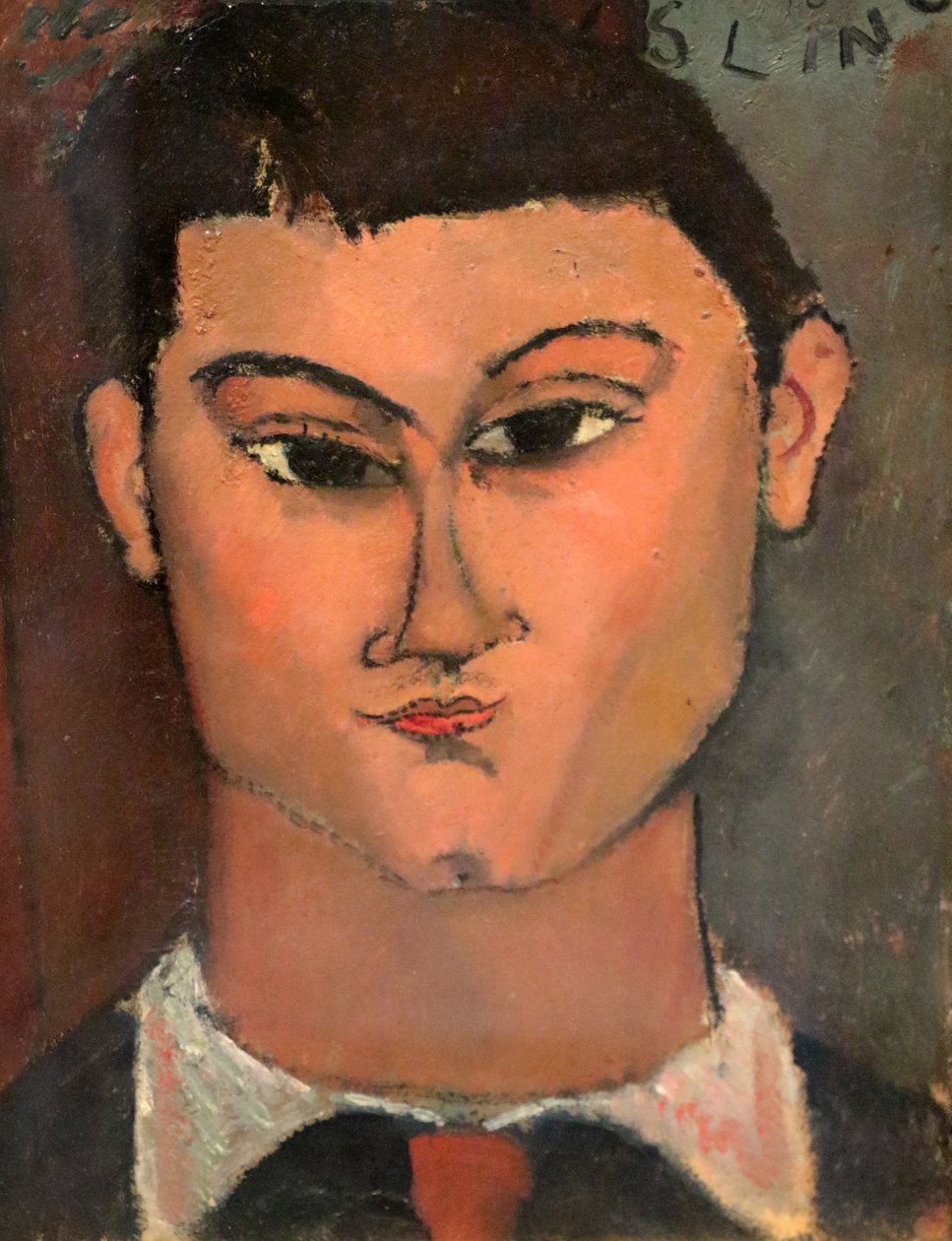 Olasz: Moisè Kisling festő portréja alkotó: Amedeo Modigliani